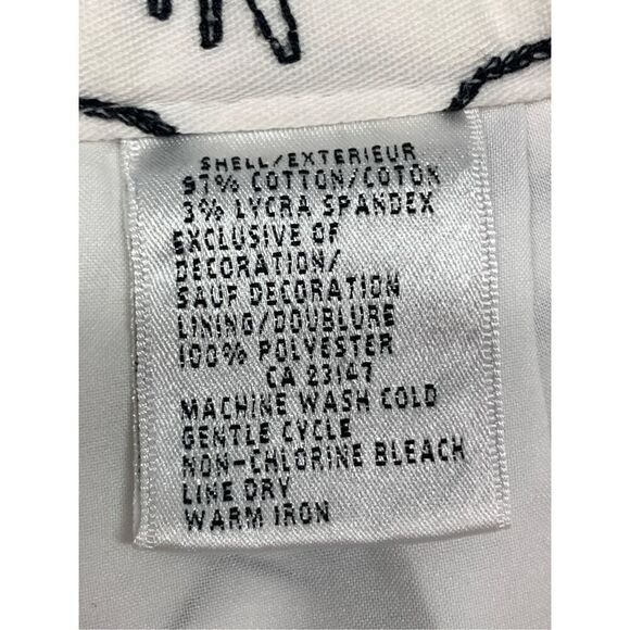 Talbots embroidered floral lined crop pant size 6  - Picture 9 of 10